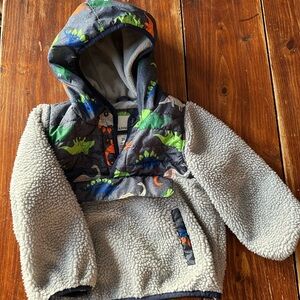1 Madison Gray and Green Kids Jacket